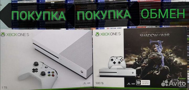 Xbox One fat S X продажа +обмен +гарантия