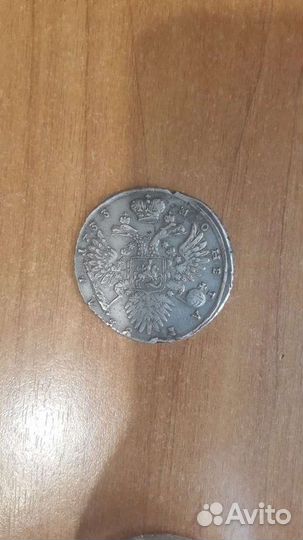 Серебряные и медные монеты, столовое серебро