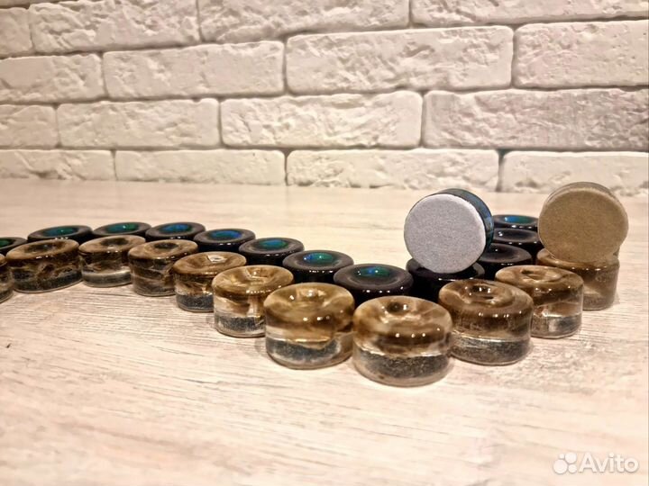 Фишки для нард из смолы, комплект