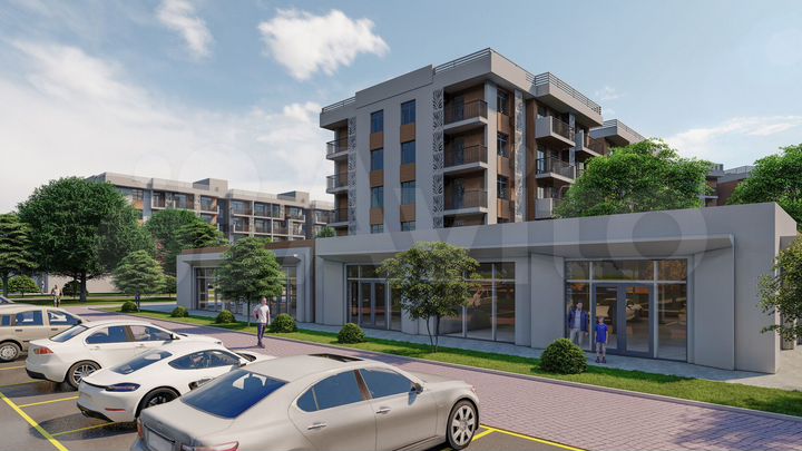 2-к. квартира, 56,7 м², 1/5 эт.