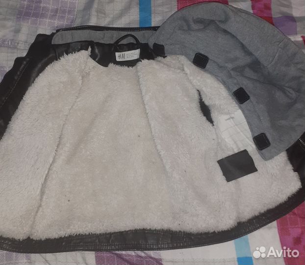 Кожаная куртка детская h&m