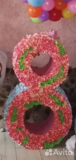 Цифра на 8 лет, цифра ко Дню Рождения