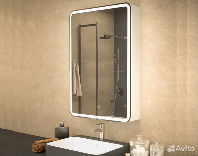 Зеркальный шкаф в ванную Америка