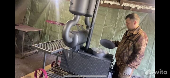 Коптильня,смокер BBG,барбекю,казан
