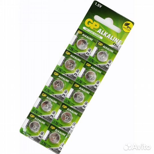 Элемент питания GP A76/LR44 G13 BL-10
