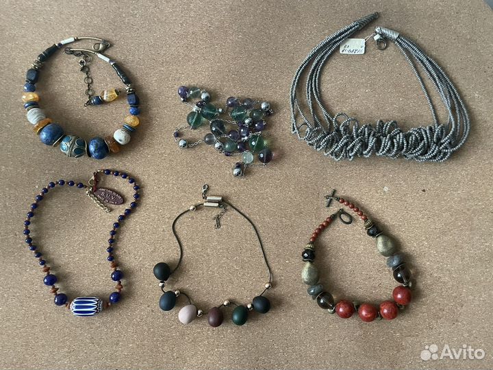 Чокер колье бусы авторская бижутерия