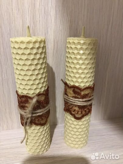 Свечи из натуральной медовой вощины