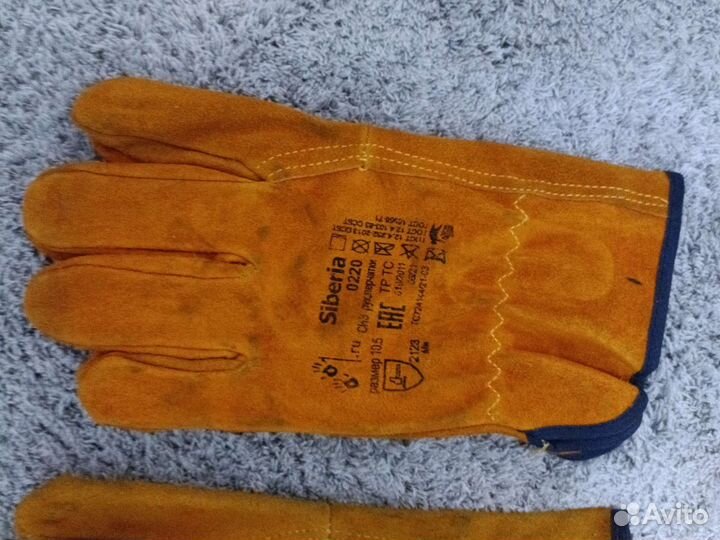 Перчатки спилковые (кожаные)