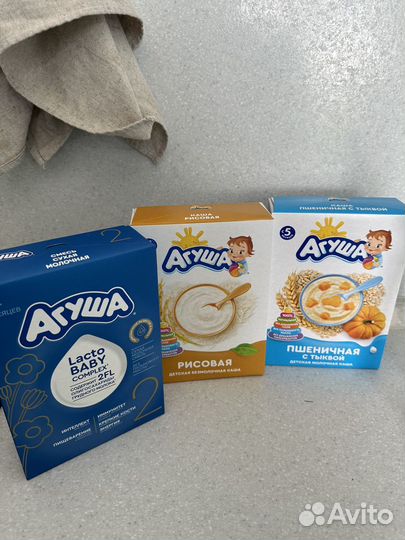 Детские каши Агуша молочная кухня цена за всё
