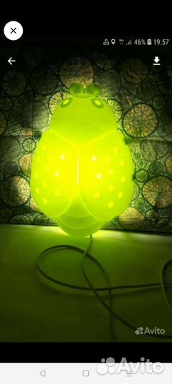 Светильник ночник жук икеа