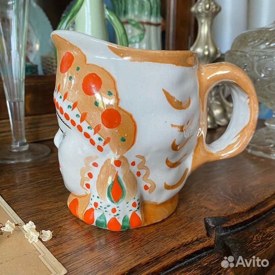 Старинная кружка молоко СССР лфз