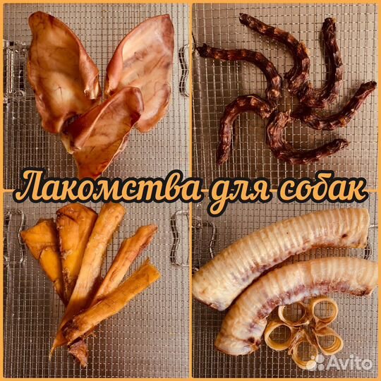 Натуральные сушеные лакомства для собак