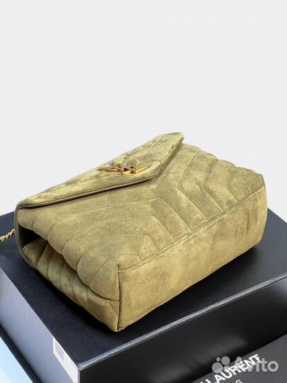 Сумка saint laurent lou lou small замшевая