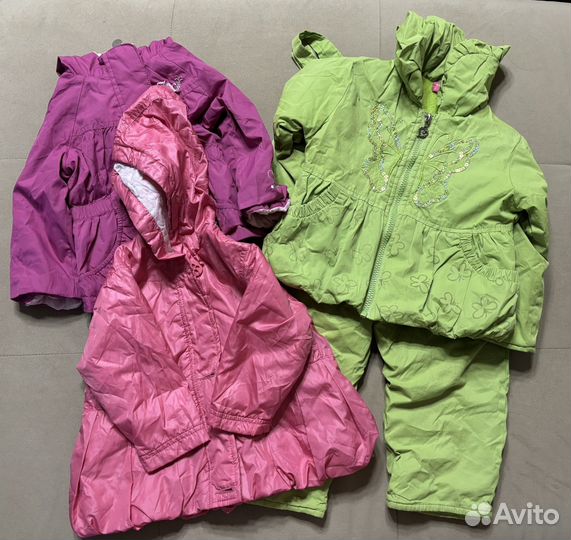 Осенне-весенние вещи на девочку с годика, пакетом