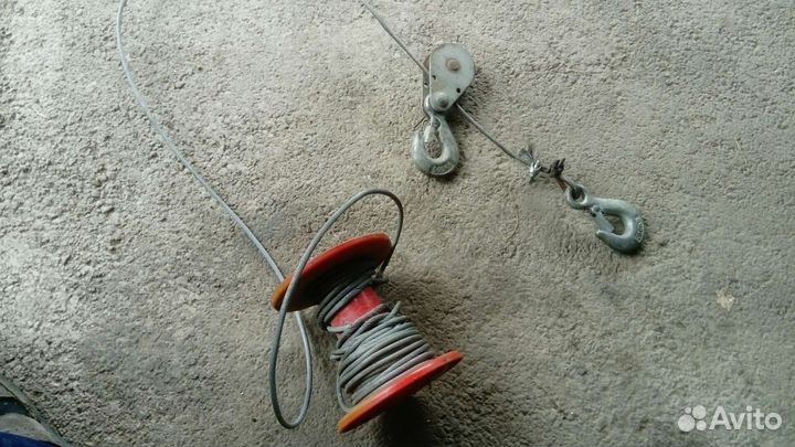 Лебёдка. Состояние. На фото