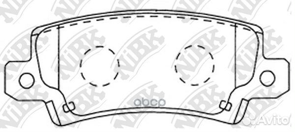 PN1827-nibk колодки дисковые задние диск 15' T