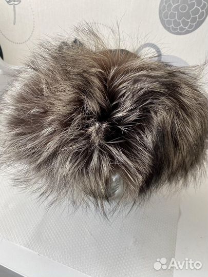 Шапка ушанка женская песец