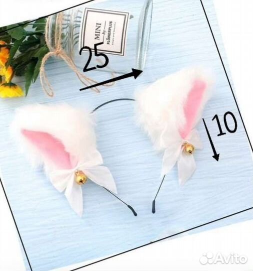 Ободок ушки кошки