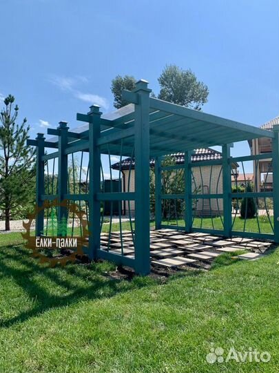 Пергола, Арки, Качели садовые деревянные