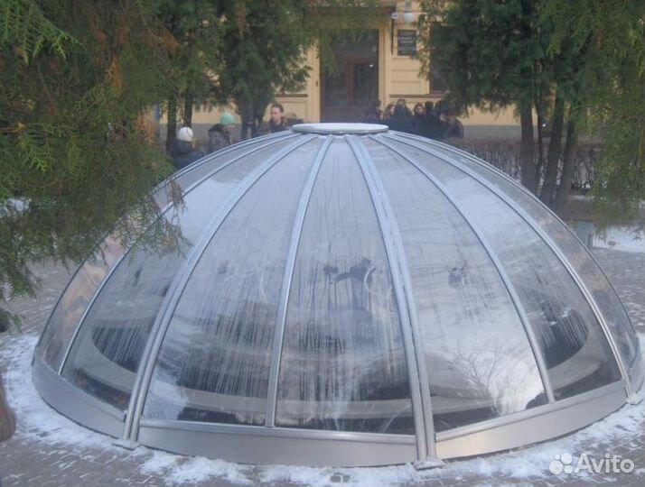 Стеклянный купол панорамный