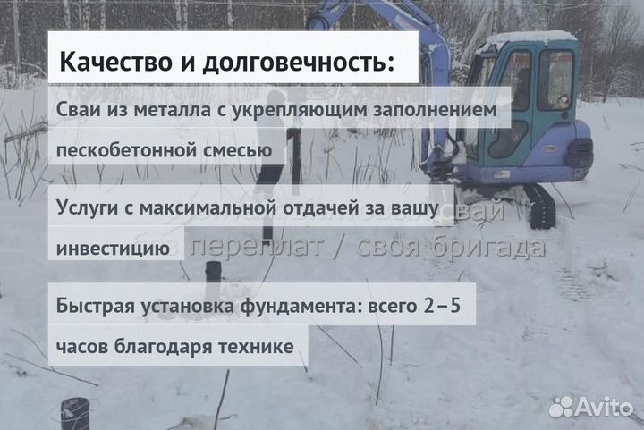 Сваи винтовые для фундамента