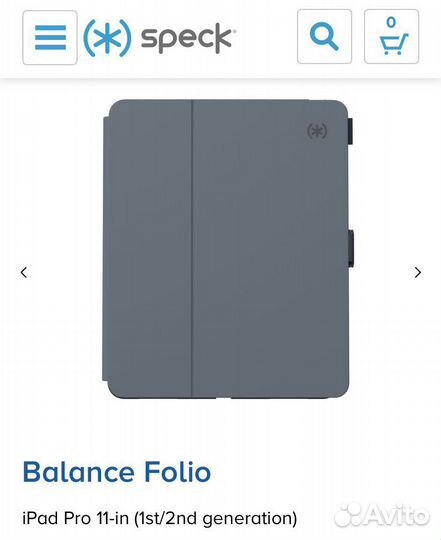 Чехол на iPad Pro 11 (1/2 generation ) фирмы Speck