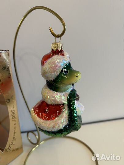 Елочная игрушка ариель змейка дед мороз