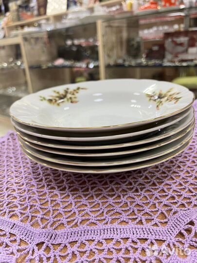 Набор глубоких тарелок Япония шишки