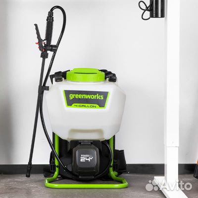 Садовый опрыскиватель Greenworks 24V (15 л) аккуму