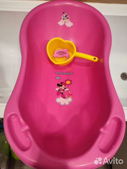 Ванночка для купания Ковш Термометр Compol baby