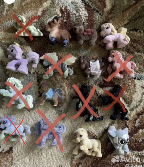 Бархатные игрушки: маджики, Филли лошадки и др