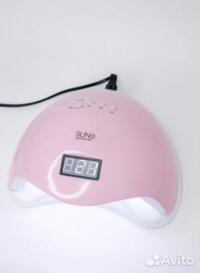 Лампа для маникюра SUN 5 Розовая