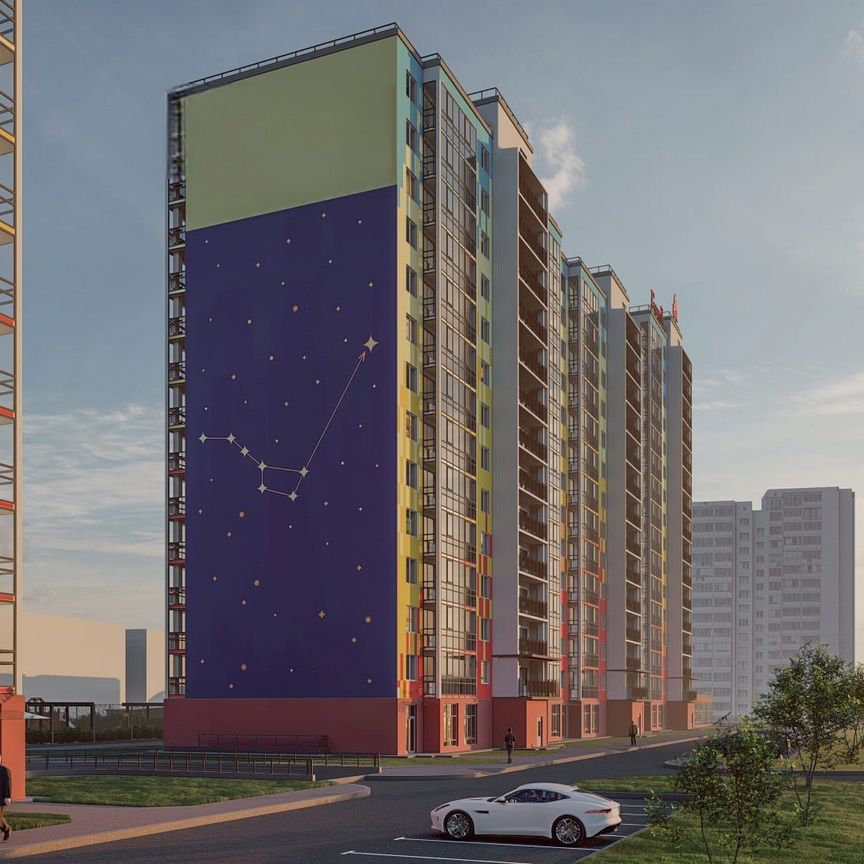 1-к. квартира, 42 м², 13/15 эт.