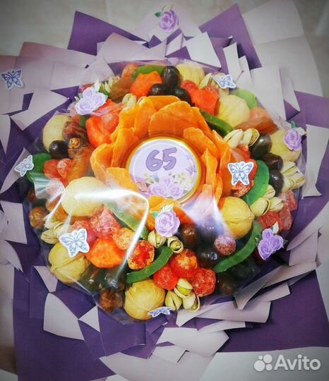 Сладкие букеты из сухофруктов