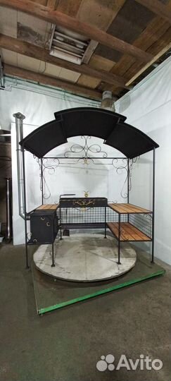 Мангал с печью