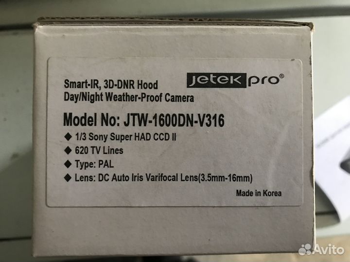 Видеокамера Jetek Pro JTW-1600DN-V316