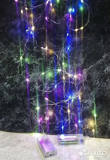 Гирлянда 3м 30ламп на батарейке