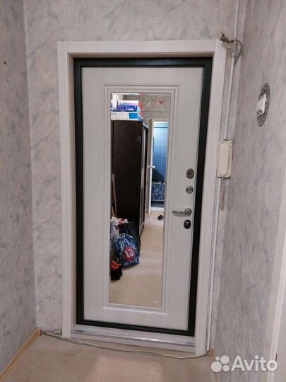 Двери входные с зеркалом