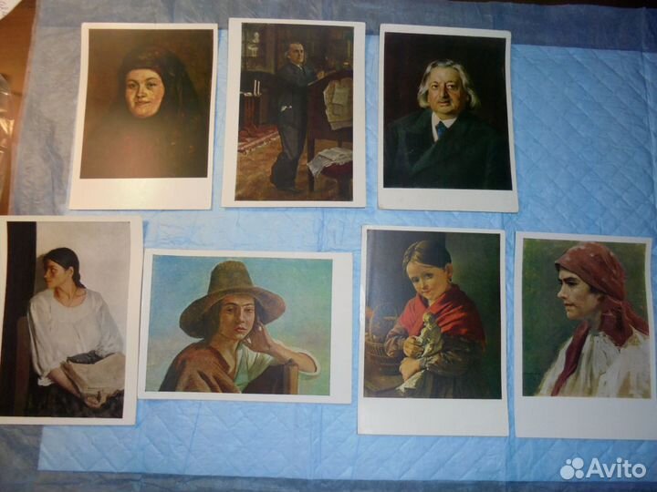 Портреты откр 1950-70 изд Изогиз+Сов худ мал тираж