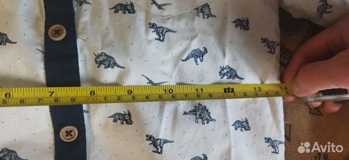 Рубашка для мальчика с динозаврами