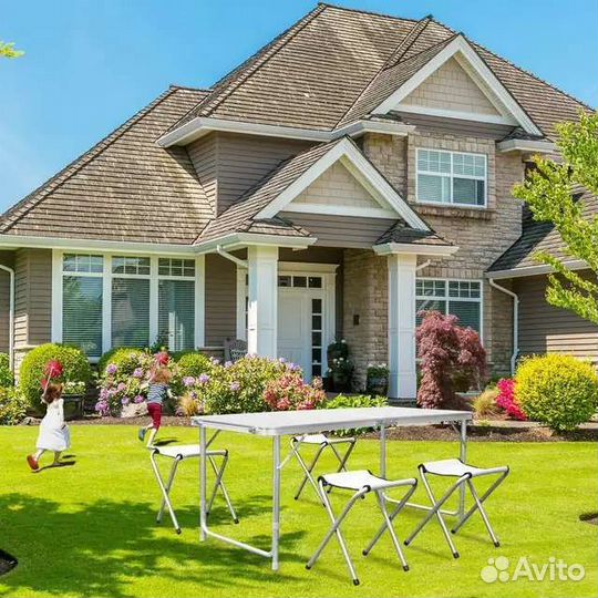 Стол туристический складной +4 стула