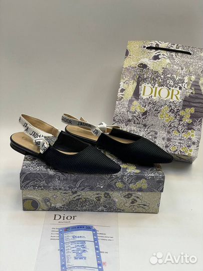 Балетки Мюли christian dior