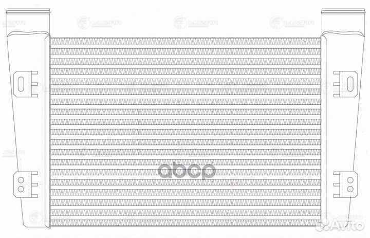 Радиатор интеркулера PAZ 4230/4234 ммз lric0380