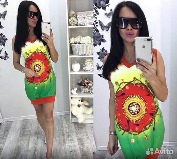 Платье трикотажное женское