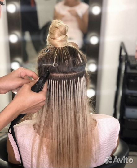 Наращивание волос рассрочка premium материалы