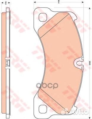 Колодки пер.porsche cayenne 3.0 Diesel 11 GDB