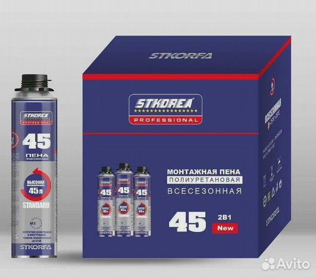 Пена профессиональная монтажная stkorea Standart