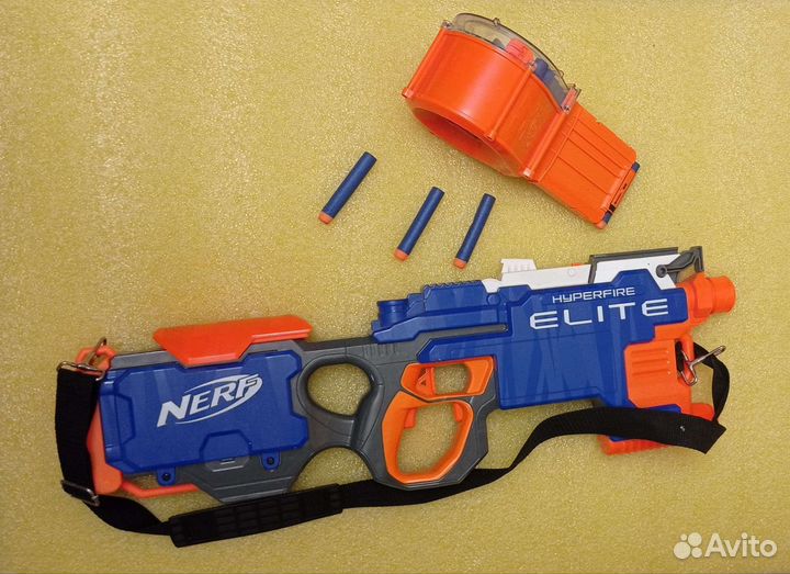 Нерф бластер. Nerf elite hyperfire
