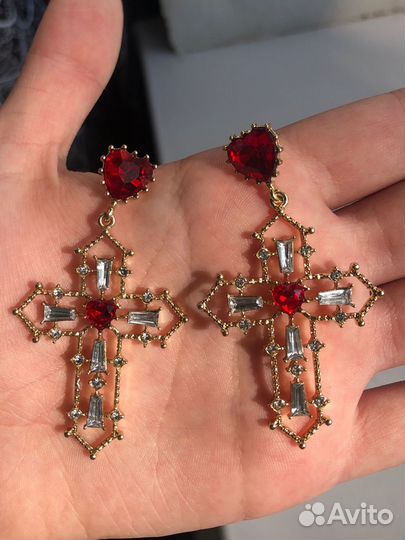 Серьги Кресты