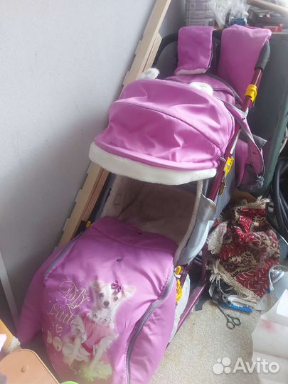 Детские санки коляска ника